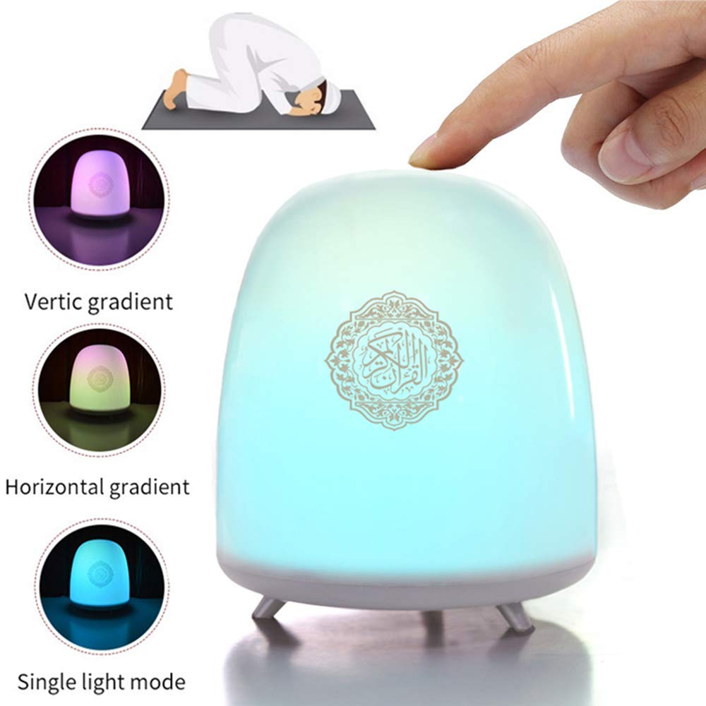 Swthlge New colorful LED touch Quran speaker RGB 8GB MP3 speaker night light Hajj gift