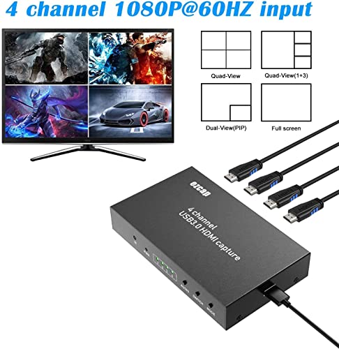 Image of Microware Ezcap264, EZCAP 4-In-1 HDMI HD Video Capture USB3.0 to PC Multi Camera Record Live Stream