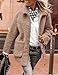 PRETTYGARDEN Women's Winter Faux Fur Coats Long Sleeve Lapel Button Down Pockets Fleece Sherpa Jacket Casual Trendy Outerwear (Camel,Medium)
