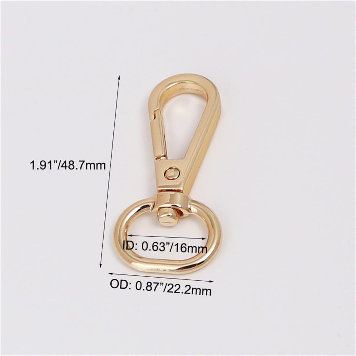 30 cierres giratorios con llaveros, cierres giratorios, ganchos para llavero, gancho de clip de metal, anillos para manualidades, fabricación de joyas, bolsos de bricolaje