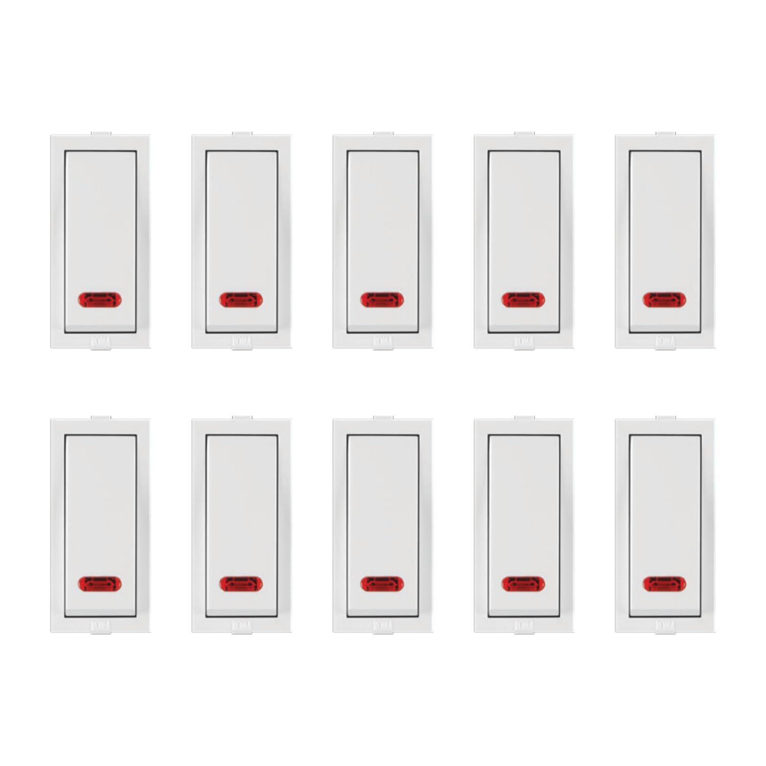 Anchor by Panasonic Roma Classic 1 Module 20A One Way Switch with Neon Indicator, Heavy Duty Switch for Inductive Loads - Motors, Fans, Appliances, White Switch, (21077-10)-picture-13