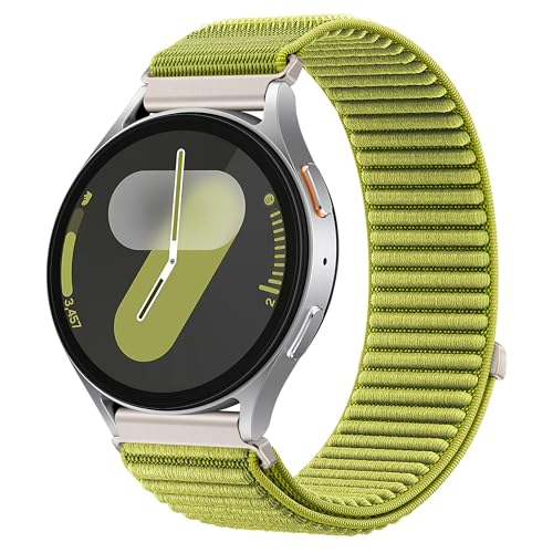 Image of XMUXI 20mm Watch Strap Nylon Compatible with Galaxy Watch 7 /6 /5 /4 40mm 44mm Straps,Compatible with Huawei Watch GT3 42mm /Forerunner 165 /Vivoactive 6 /5 /3 with One Click Metal Connector(NO WATCH)