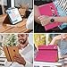 DTTO for iPad (A16) 11th Generation Case 11 Inch 2025, iPad 10th Generation Case 10.9 Inch 2022, Premium Leather Business Folio Stand Cover with Pencil Holder - Auto Wake/Sleep, Rose Red A2