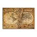 Produktbild Postereck - 0274 - Hochwertiges Weltkarten Poster Vintage | Weltkarte Wand mit Hauptstädten der Länder | Unterricht Klassenzimmer Schule World Map Wall | Landkarte Welt XXL | Poster - DIN A3-29,7 cm x 42,0 cm