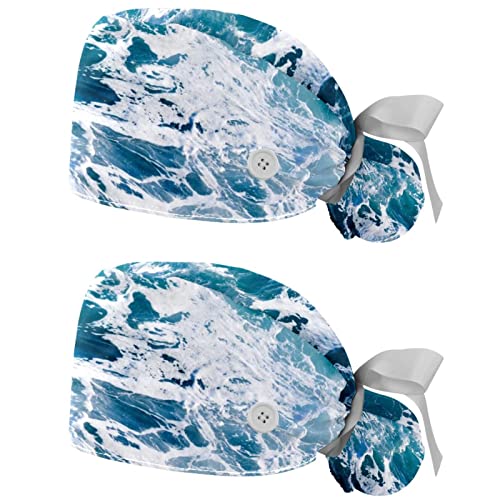 Chapeaux bouffants et casquettes de travail respirantes JDEZ bleu profond hommes femmes