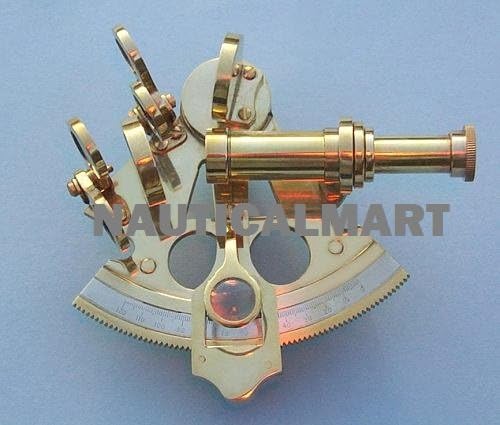 3 inch Premium Quality Solid Brass Sextant by Nauticalmart