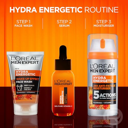 L’Oréal Men Expert Hydra Energetic Face Wash 100ml - Vitamin C - Image 6