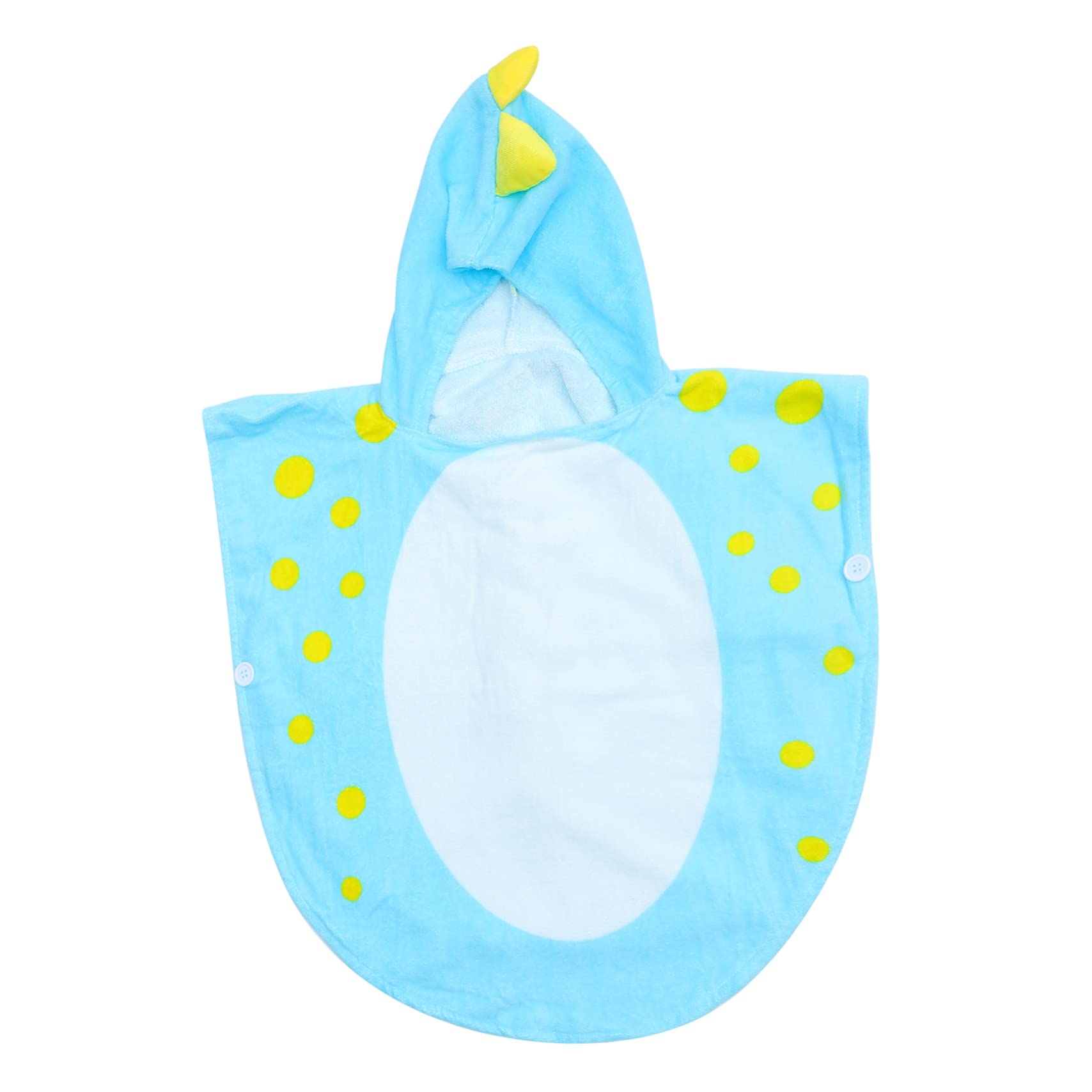 UPKOCH Toalla Infantil con Capucha Dinosaurio Azul Absorbente Algodón Poncho para Baño y Playa y Niñas