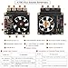Geekworm Raspberry Pi X735 V3.0 DC 6V-30V Width Voltage Input Power Management with Safe Shutdown & PMW Cooling Fan Expansion Board Compatible with Raspberry Pi 5/4B/3B+/3B