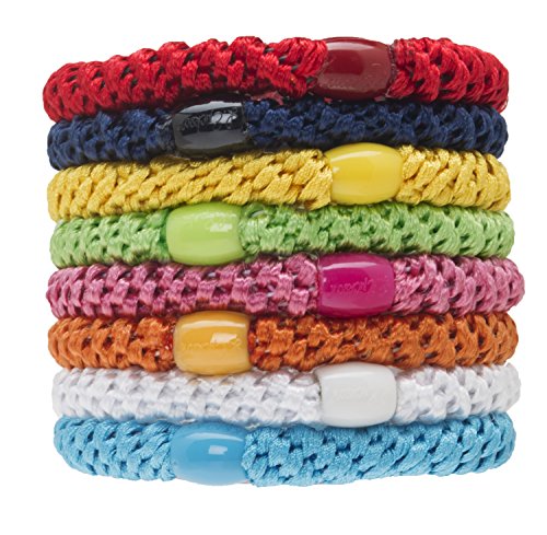 L. Erickson Grab & Go Ponytail Holders, Resort, Set Of Eight - Exceptionally Secure With Gentle Hold #TOP15