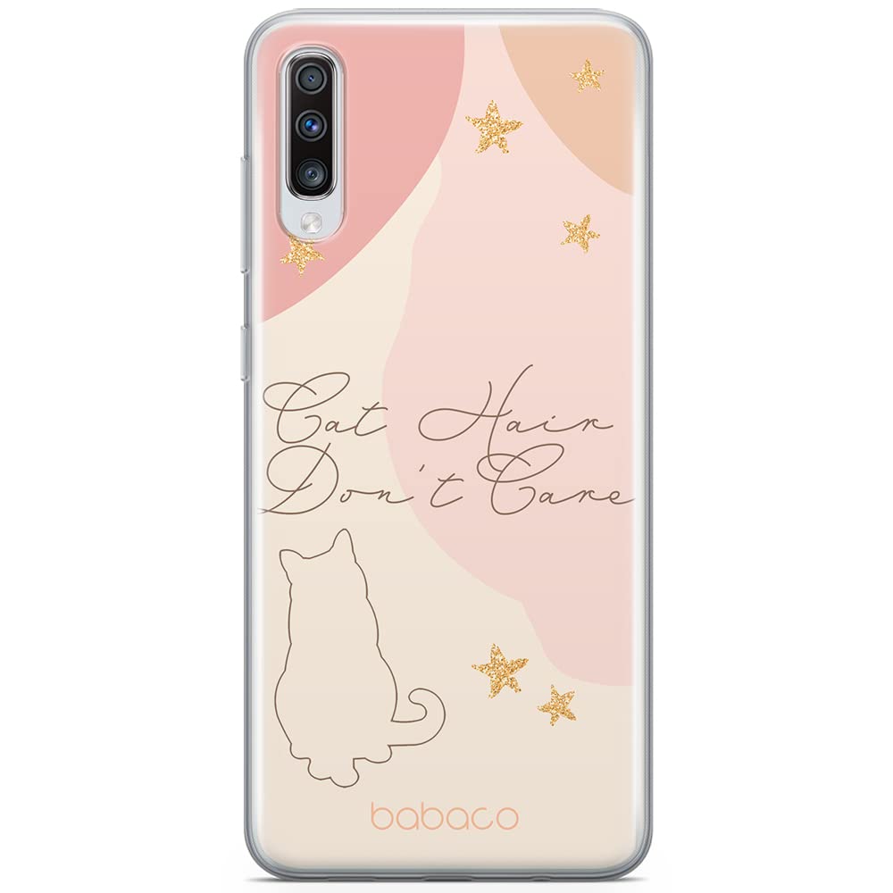 Babaco ERT GROUP mobile phone case for Samsung A70 original and officially Licensed pattern Cats 007 optimally adapted to the shape of the mobile phone, case made of TPU