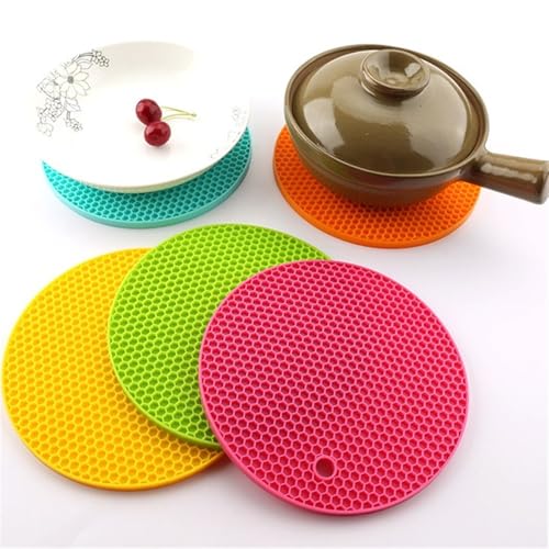 Tapete de silicona resistente al calor Troll de 18 cm para mesa de comedor en color verde 2