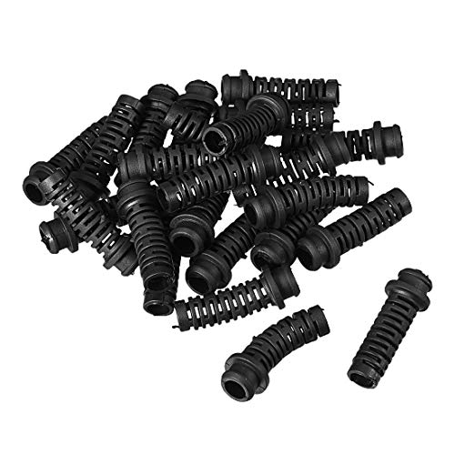 Tuyau de protection carré PVC noir pour câbles uxcell coffre #6 lot de 25