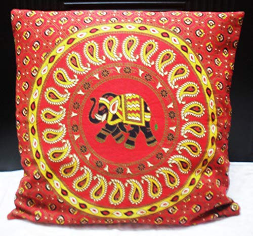 Housse de coussin mandala multicolore boho pour salon et extérieur - 2