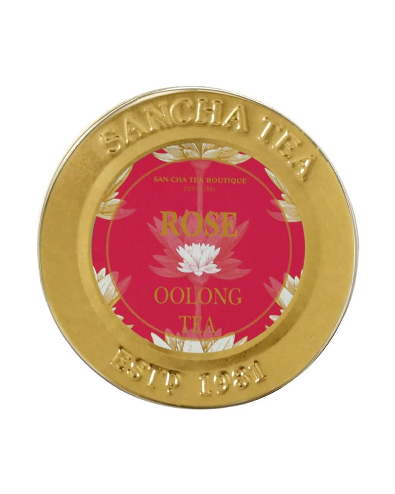 Sancha Tea Boutique, Grandeur Collection, Oolong Tea Gift Box | Luxury Selection with Mint, Rose & High Mountain Oolong | 3 x 50g Loose Leaf | Premium Gift with Golden Ribbon & Carry Bag 4