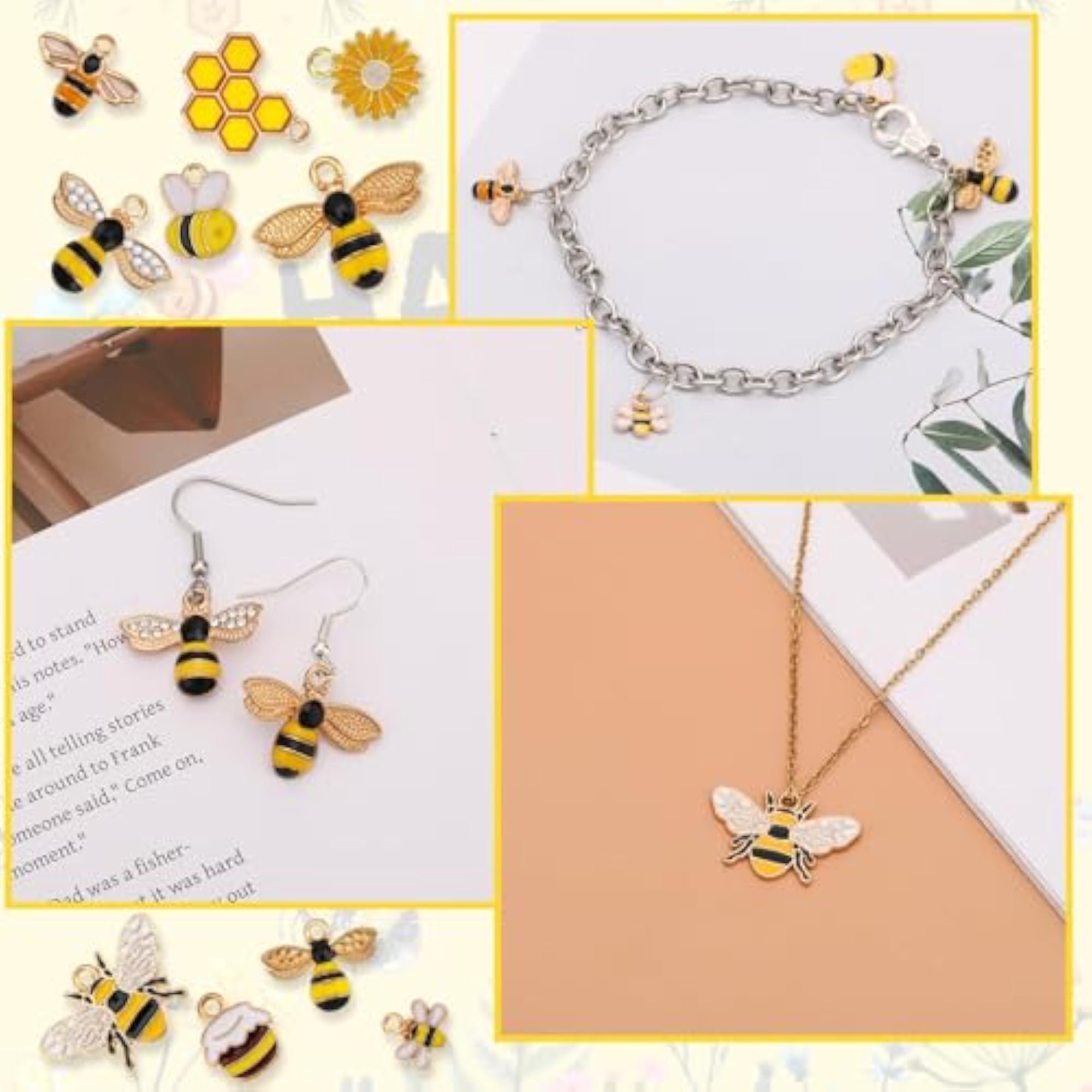 20 Pcs Charms Kit, Mini Pendants for Jewelry Making