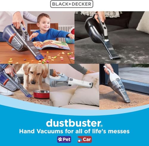 BLACK+DECKER dustbuster Cordless Handheld Vacuum, Portable Car Vacuum Cordless Rechargeable, Wall Mount, Strong Suction QuickClean (HNVC215B10) - image 9
