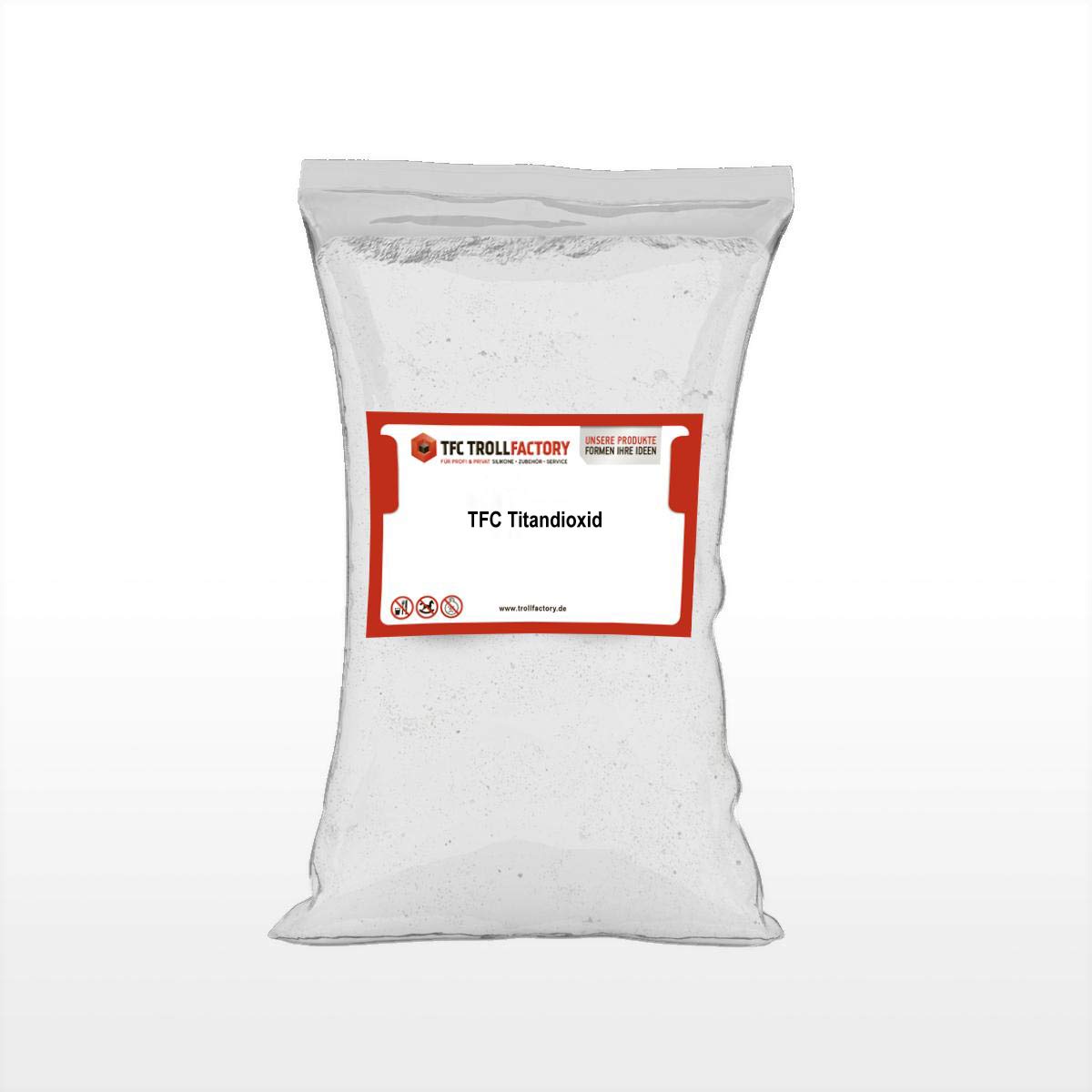 TFC Titanium Dioxide, Titanium White, Oxide White, White Pigments for Colouring Paints, Plastics, Concrete, Screed, Plaster, Epoxy Resin, 100 g