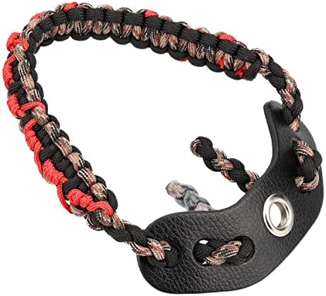 SUNYA Archery Bow Wrist Sling, 550 Paracord Strap Comfortable on Hand.100% Full Grain Leather Yoke, Multiple Camo Colors.Fit Compound Bow Stabilizer & Recurve. SUNYA Archery Bow Wrist Sling, 550 Paracord Strap Comfortable on Hand.100% Full Grain Leather Yoke, Multiple Camo Colors.Fit Compound Bow Stabilizer & Recurve.