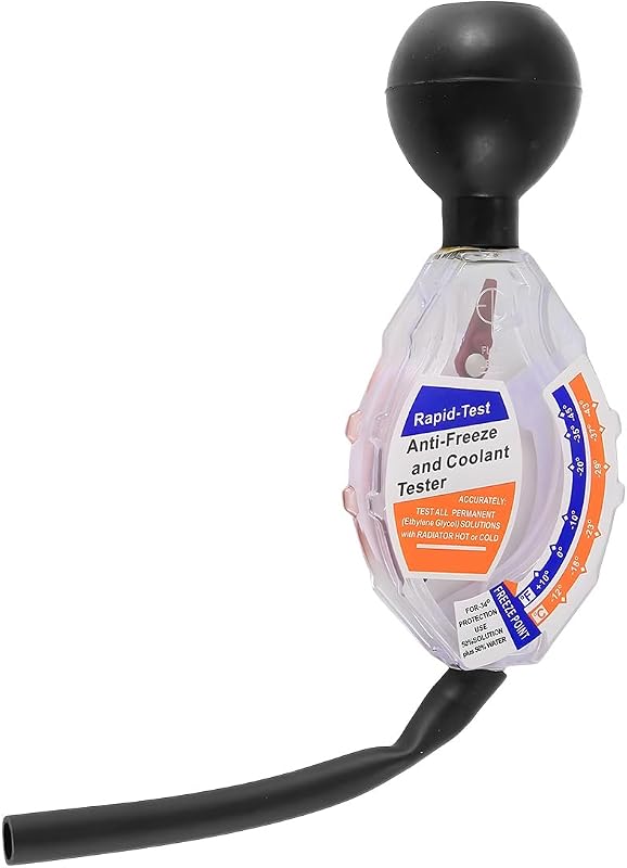 Accesorio para probador de refrigerante, probador de hidrómetro de batería de automóvil de refrigerante anticongelante tipo dial, probador de refrigerante de densitómetro líquido de batería anticongelante automotriz, accesorios para automóvil (1 PCS)