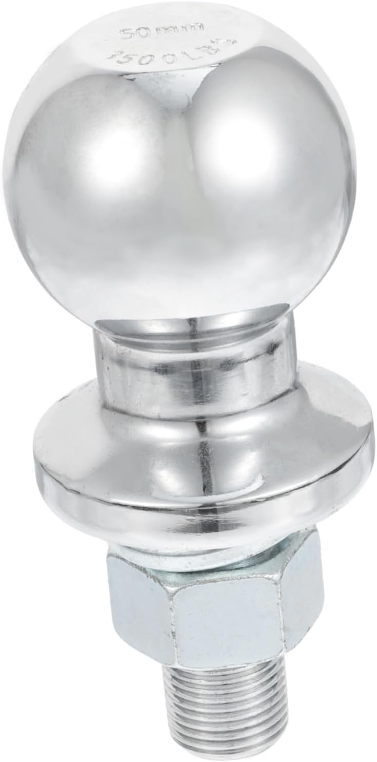 Amosfun 3500pounds Trailer Ball Joint Parts Hitch Tow Ball Chrome Plated Hitch Receiver for Towing