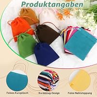 38 Stück Schmuckbeutel Klein, 10×12cm Samtbeutel für Weihnachten Party – Ansicht 3