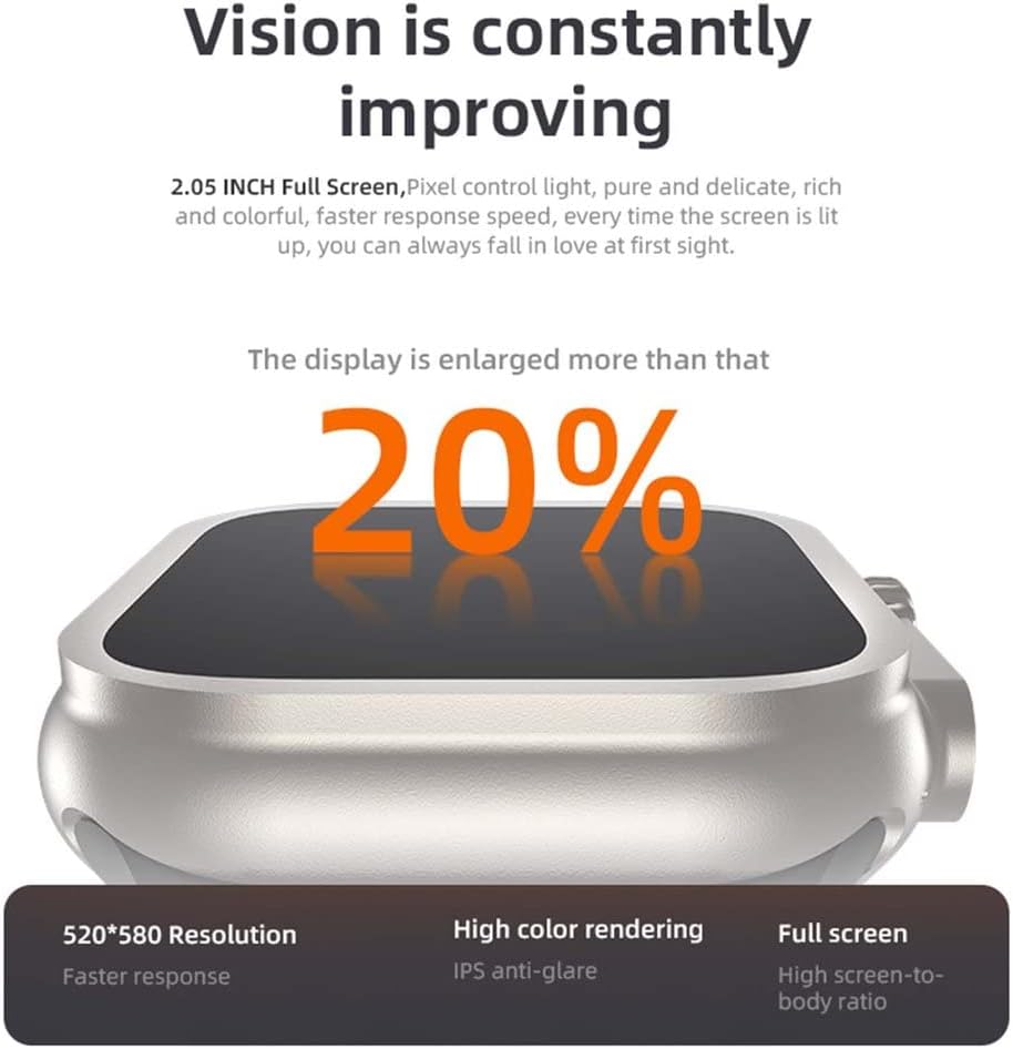 Kivithih Orologio wireless KD99 Ultra Smart Watch per giovane uomo e donna Orologio sportivo impermeabile alla moda (nero) Kivithih Orologio wireless KD99 Ultra Smart Watch per giovane uomo e donna Orologio sportivo impermeabile alla moda (nero)