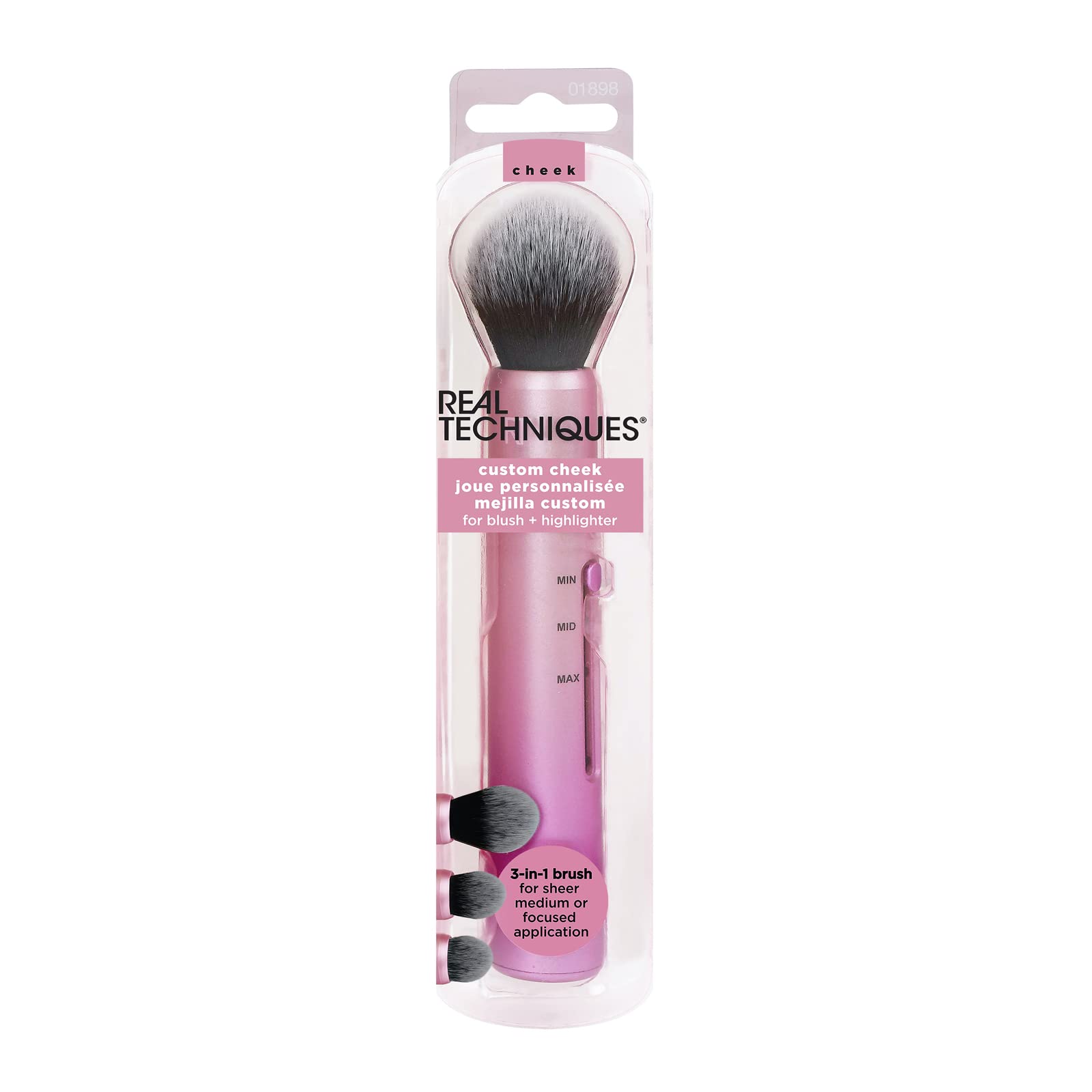 Real Techniques Slide 3-in-1 Customizable Blush Make-Up Brush for Blusher and Bronzer