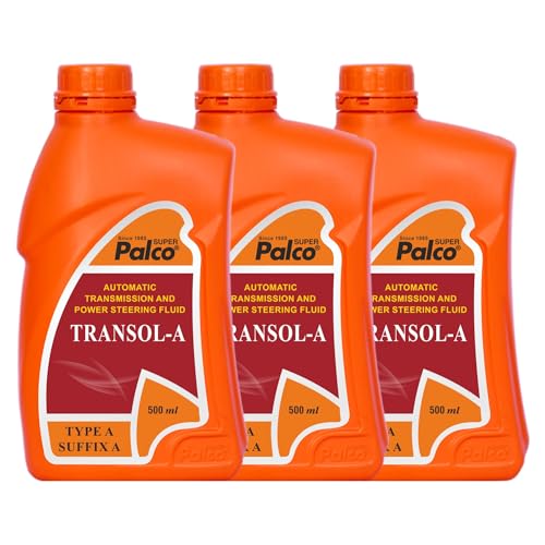 Image of PALCO TRANSOL-A | Transmission Oil - Type A Suffix A | Low Coefficient of Friction for manual Transmissions Gear Oil | Synchromesh Gears and Automatic and Power Steering Oils 500ml (Pack of 3)