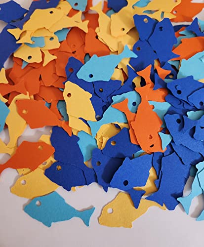 Colorfull Fish Confetti (255), Fish Table Decor, Paper Fish Craft #TOP20