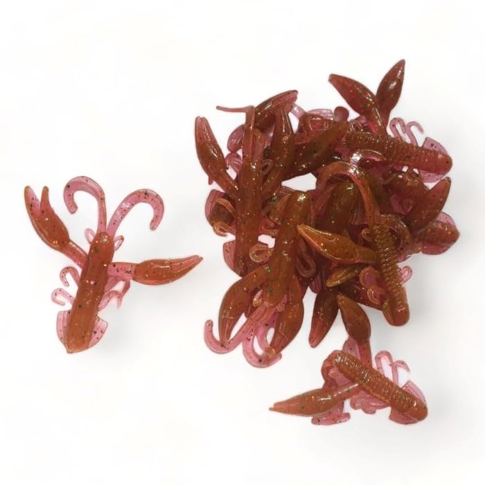 Nano-Cray Soft Plastic Lure - 40mm Crayfish Bug Lure For Micro Fishing (10 Pack) - View #6