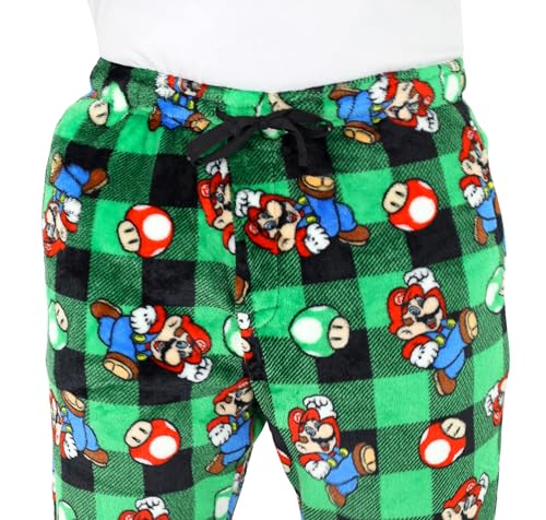 Nintendo Mens Mario Pajamas, Video Game Pajama Pants, Mario Kart Pajamas for Adults, Mario Bros Pajama Pants, S-XL3