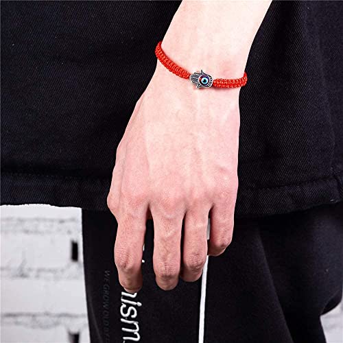Red String Kabbalah Evil Eye Charm Bracelets for Protection and Luck Adjustable Hand-Woven Red Cord Thread Friendship Bracelet Amulet Jewelry (red eye)4