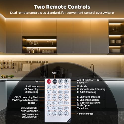 Tira LED COB 10m 2700K-6500K con control remoto y app miniatura 5