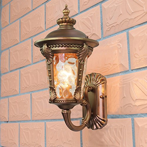 Lampe murale extérieure de prestige en verre et structure palais classique rétro E27 - 5