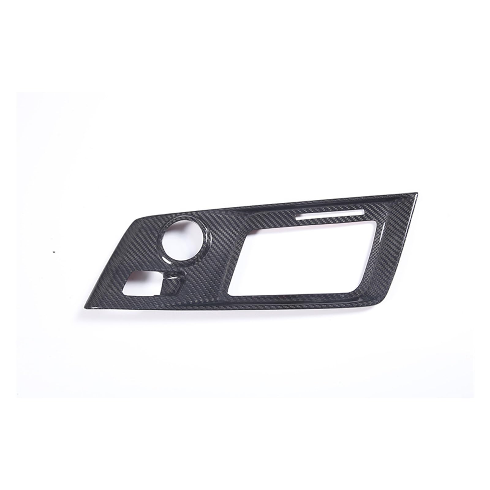 QBKGMEWCA Center Console Gear Interior Shift Frame Panel Trim Modification Accessory Compatible for Corvette C7 Genuine Carbon Fiber(Type1)