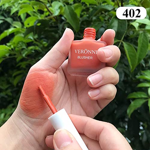 Veronni Fruit Juice Liquid Blush, Shimmer Blush Liquid, Long Lasting Lightweight Moisturizing Cheek Blush, No Stimulation Brighten Skin Colour Blush Natural Waterproof Cream Blush (402) #TOP5