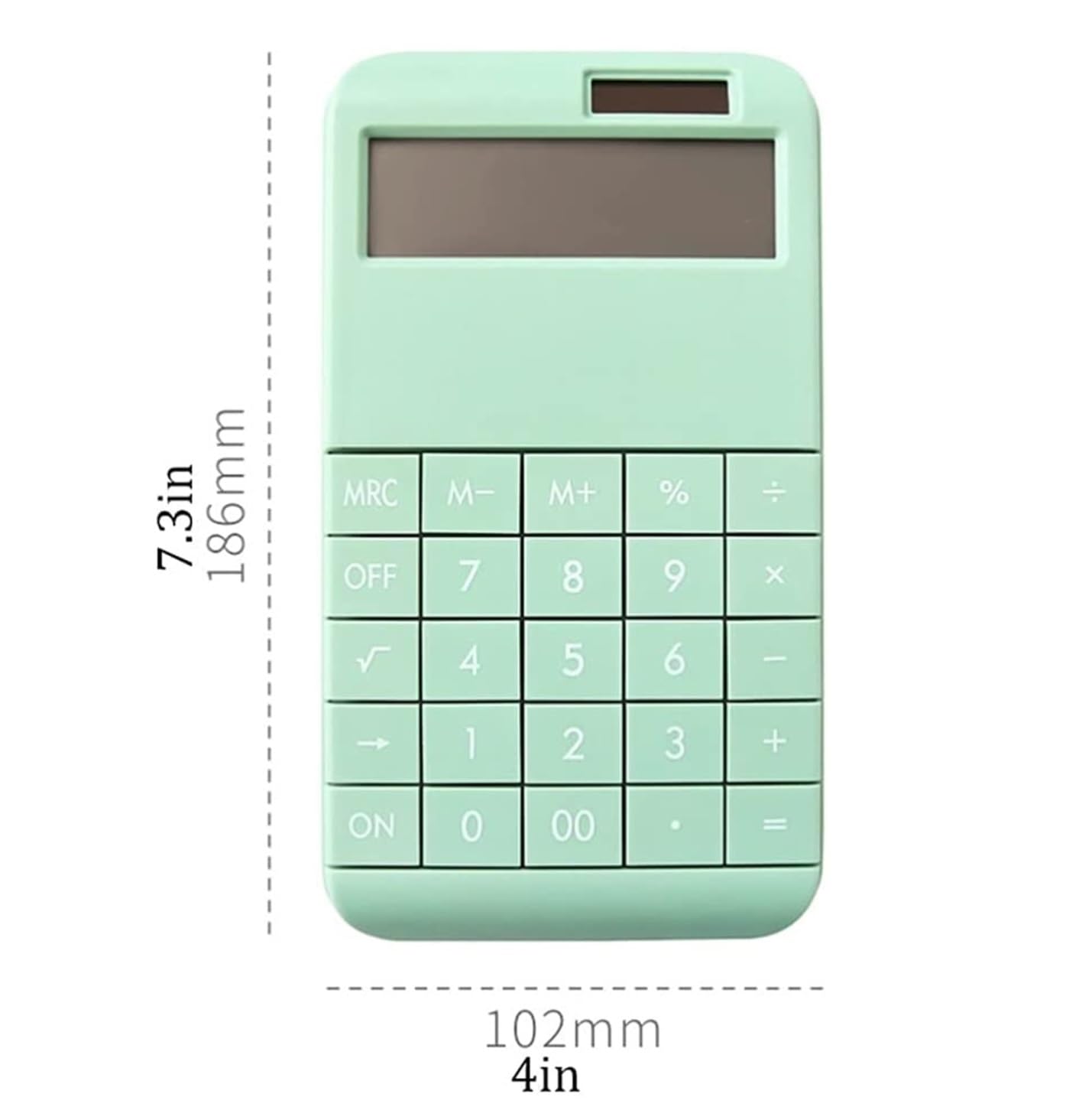 Kalkulatory Kalkulator, 12-cyfrowy Duży Wyświetlacz LCD Kalkulator Słoneczny Czułe Klawisze Prosty Design Biuro Szkolne Przybory Szkolne(Grün)