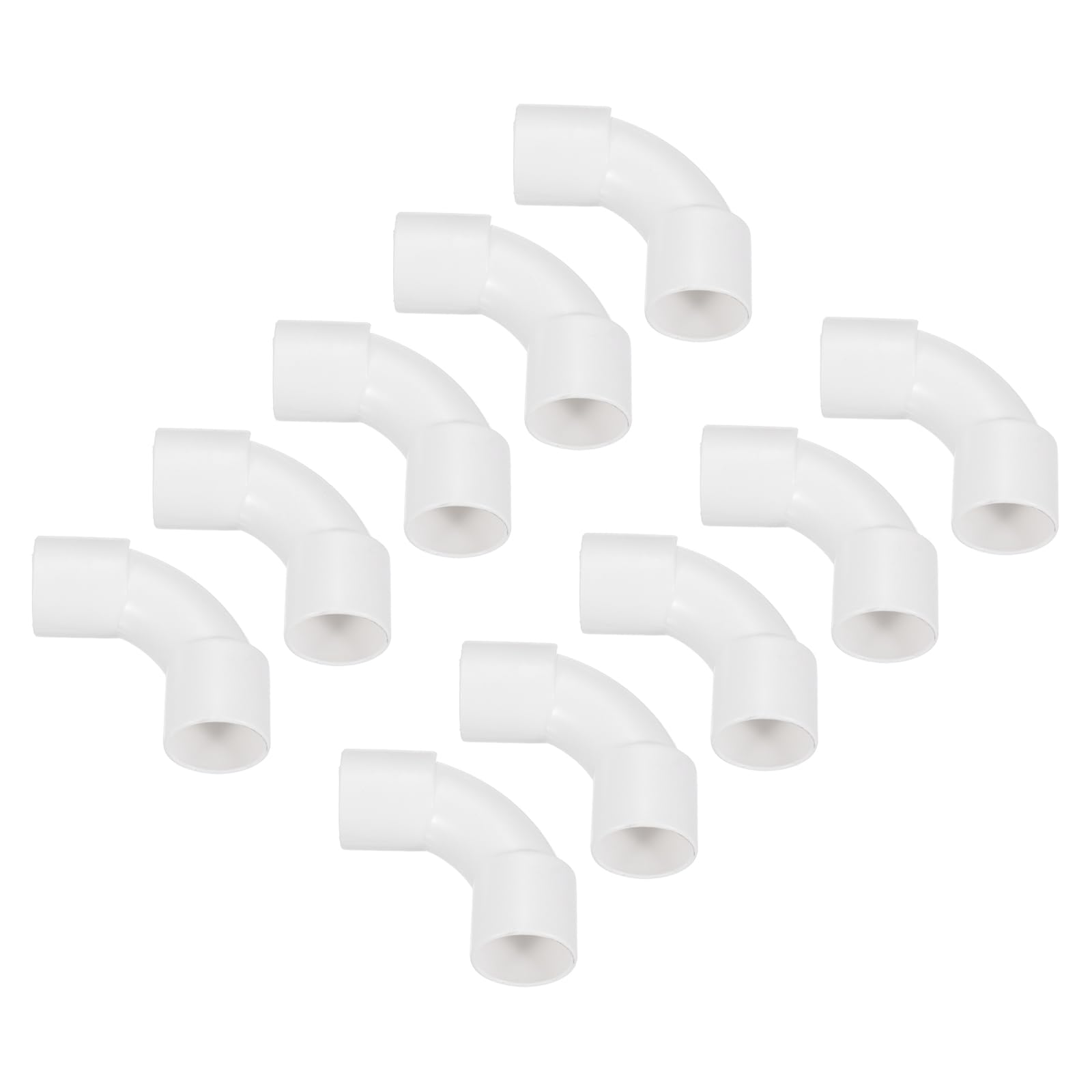 Raccords coudés en PVC 25 mm sourcing map pour gaine électrique x10