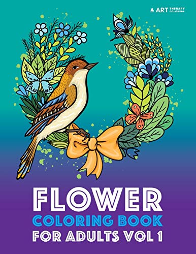 Flower Coloring Book For Adults Vol 1