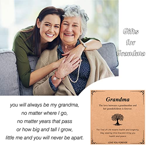 Ykzomp Grandma Gifts, Grandmother Grandma Mothers Day Gifts For Grandma Bracelet, Grandma Gift Ideas, Great Best Grandma Christmas Birthday Presents Gifts From Granddaughter/Grandchildren #TOP1