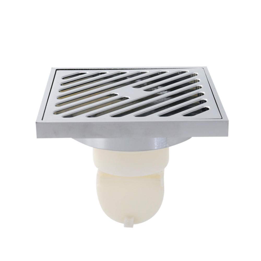 Desagüe de Suelo, Protector de desagüe, desagües nuevos, Lavabo de baño, bañera, Accesorios de latón Cromado, desagüe de Suelo Cuadrado, desagüe de Ducha de baño de 4 Pulgadas A (B)