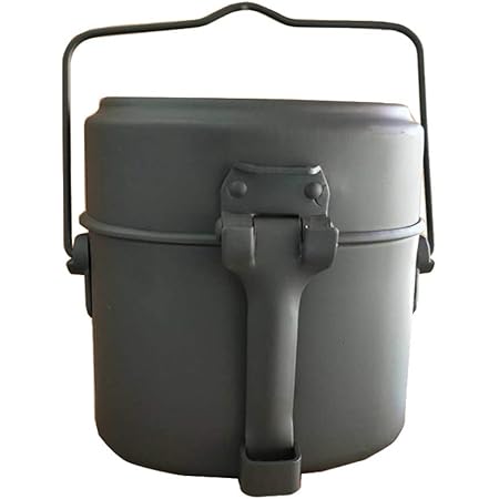 Amazon Hicolliee 弁当箱 q用 炊飯器 軍用 弁当 軍飯ごう 飯盒 キャンプ用品 サバゲー ミリタリーアイテム 取っ手つき アウトドア 弁当箱 オンライン通販