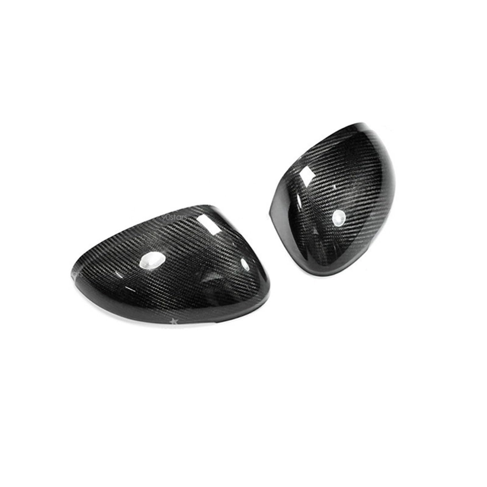 Compatible For Porsche Macan 2014 On 2pcs Real Carbon Fiber Car Side Rearview Mirror Cover Stick On Type