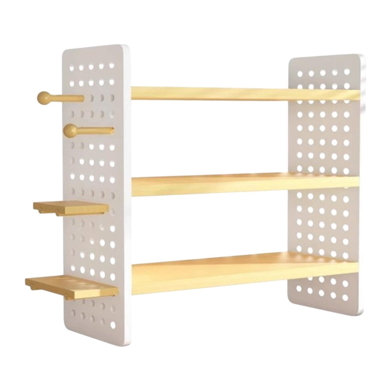 Desktop Organizer Shelf Multipurpose Stable Office Organization Desk Shelves 3 Tiers S|Home & Garden| Furniture| Bookcases-image-40
