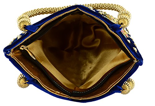 Image of TOOBA Handicraft Women's Clutch Bag Purse | Embellished Design Bag, Bridal Purse & Party Handbag Designer- Wedding & Special Occasion Clutch