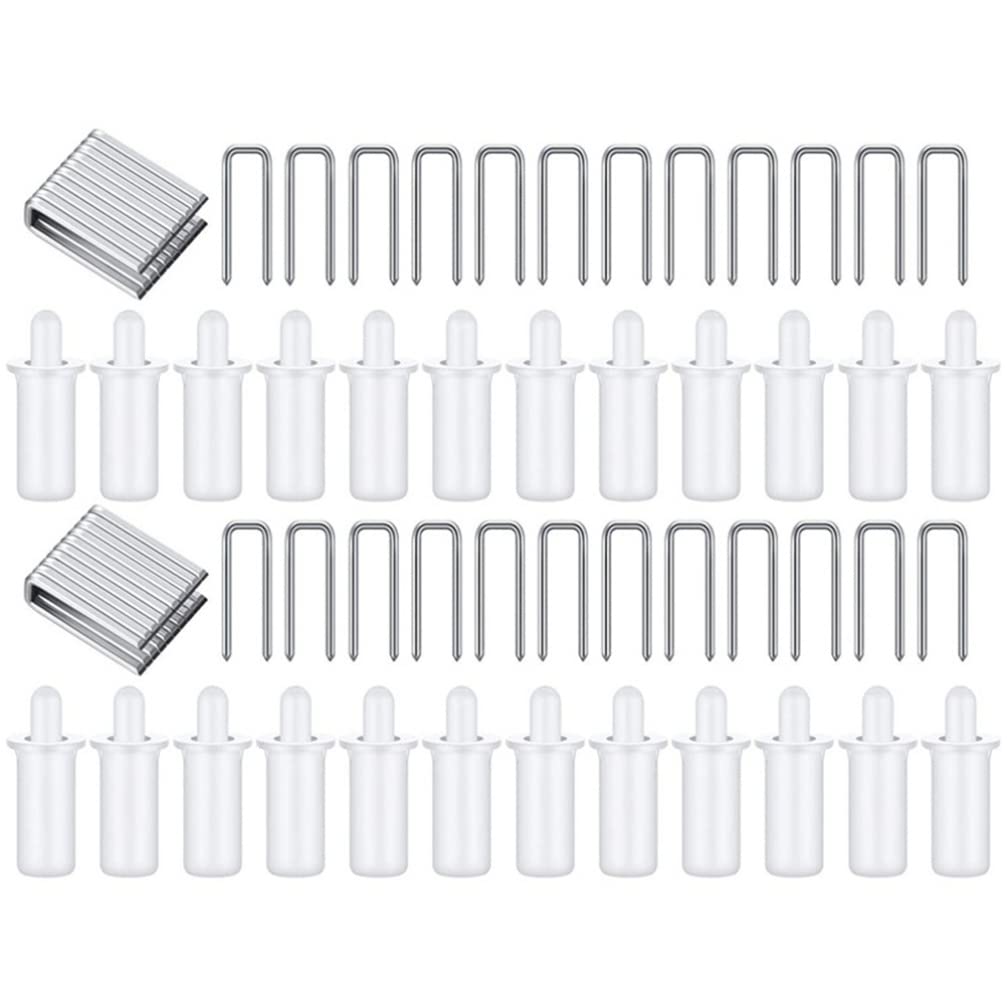 Healifty Plantation Shutter Repair Kit: Spring Loaded Shutter Shutter Replacement Repair Louvers Staples Replacement for Windows Tools Supplies