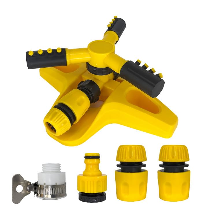 Mozziibazy Automatic Sprinklers for Yard, 360° Lawn Sprinklers for Yard, Water Sprinkler System for Lawn, Grass Sprinkler for Lawn, Sprinklers for Yard Large Area