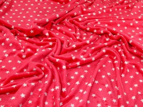 Minerva Cerise Plush Cuddle Fleece Fabric - Per Metre