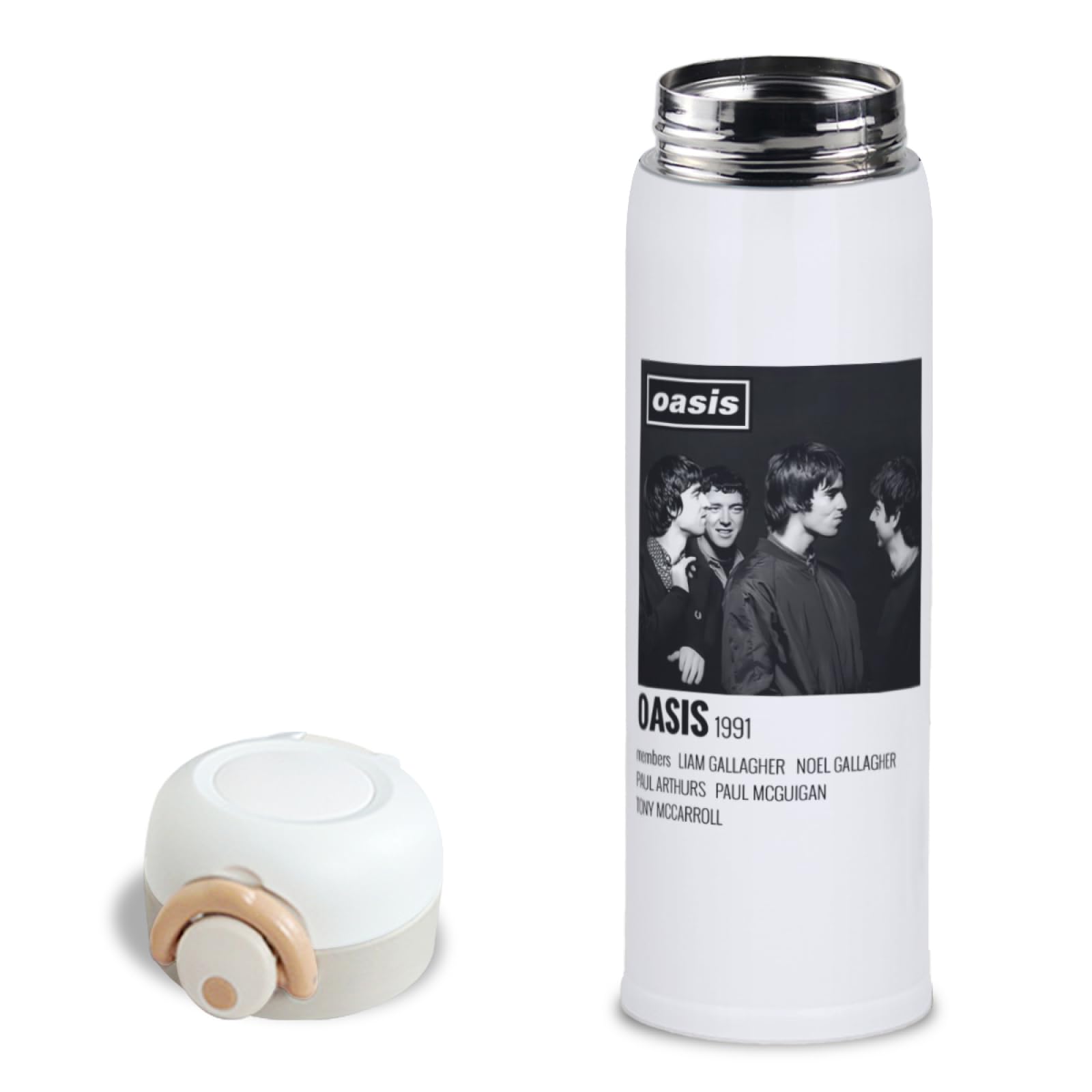 日本発売なし oasis Water Bottle 水筒 タンブラー Amazon｜魔法瓶 OASIS オアシス バンド 水筒 タンブラー 保温保冷